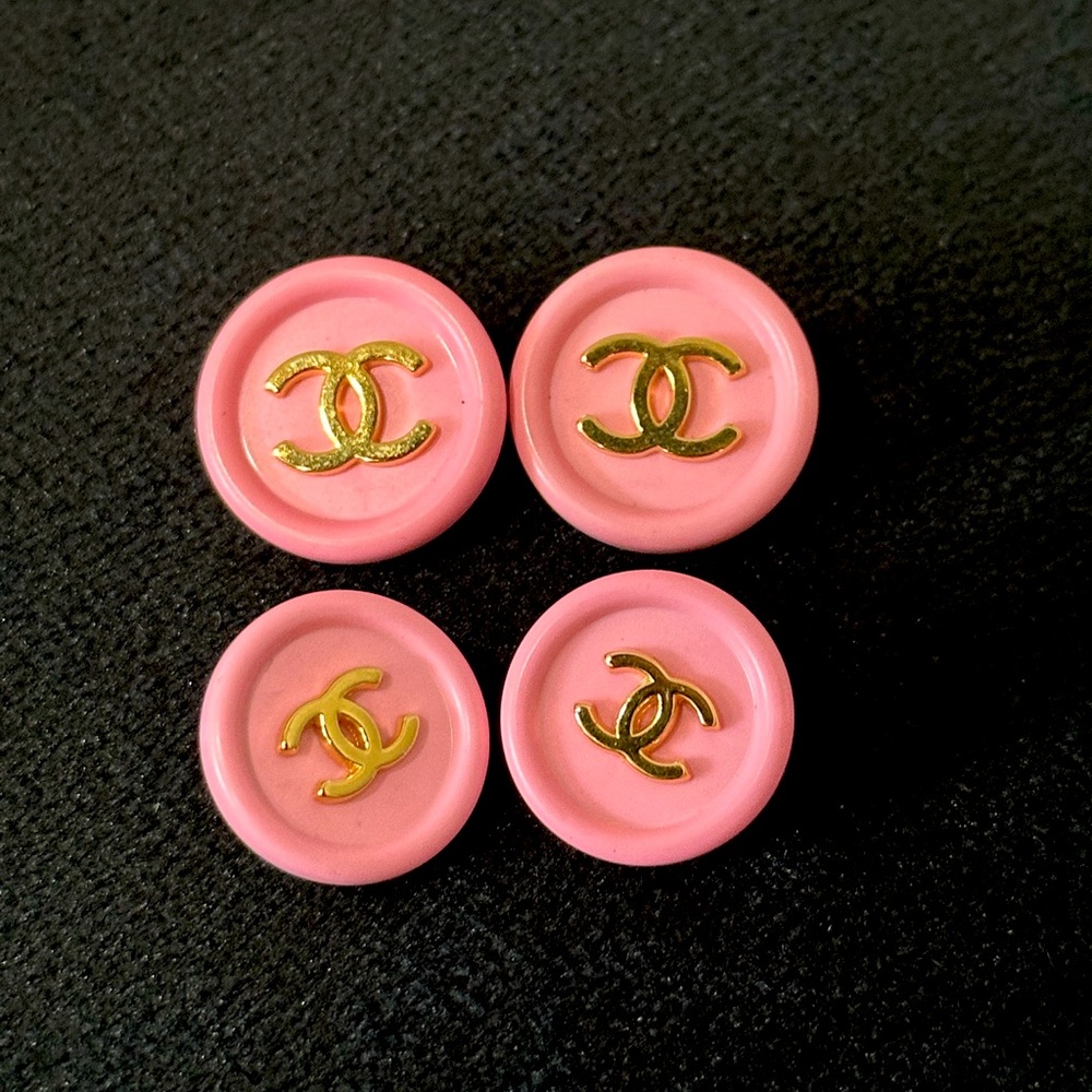 Pink Chanel Buttons